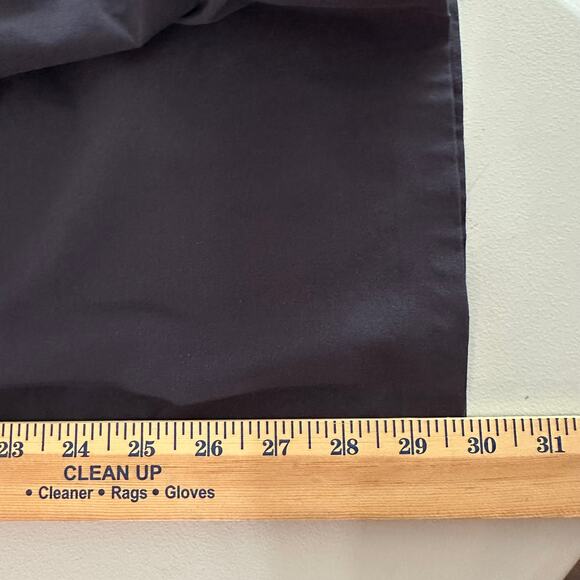 Athleta Gramercy Wide Leg Track Pants Blue Black Trim Size 12 Button Trouser - Picture 11 of 11